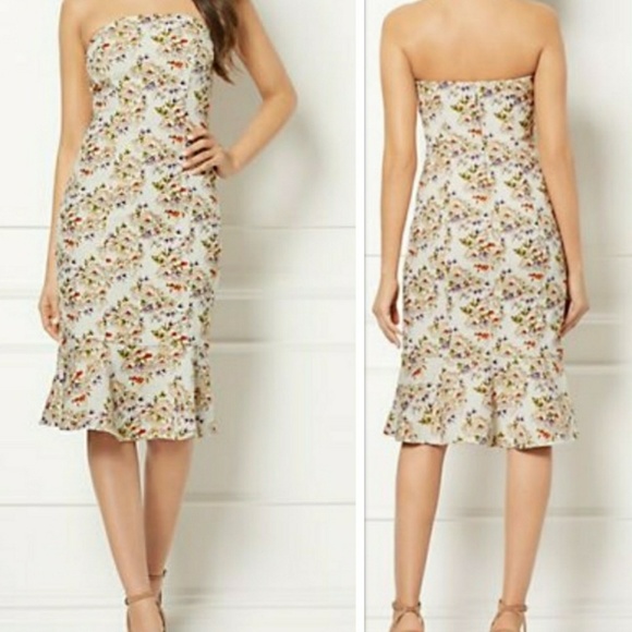 🆕️➕ Eva Mendes 💜 Ivy Strapless Dress - Picture 2 of 7